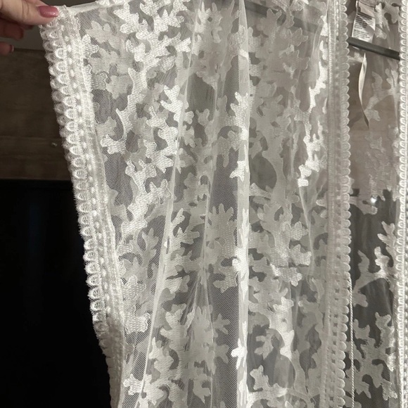 Chico's Ivory Lace Open Cardigan - Picture 7 of 7